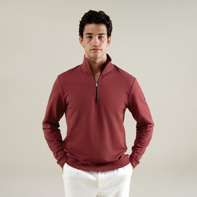 Cumulus Quarter Zip - Maroon