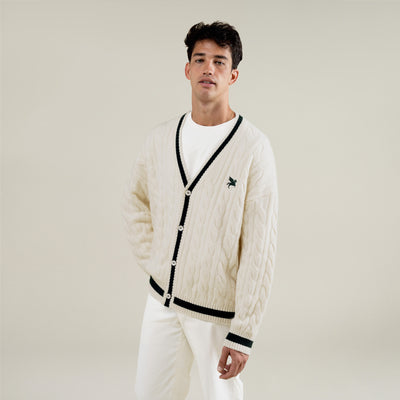 Cashmere Cableknit Cardigan