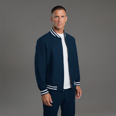 FlexTech Bomber - Varsity Nautical Blue