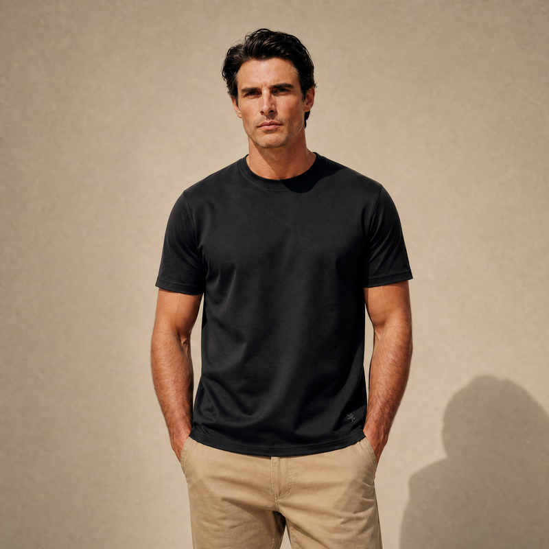 Custom t-shirt model Matteo in Black