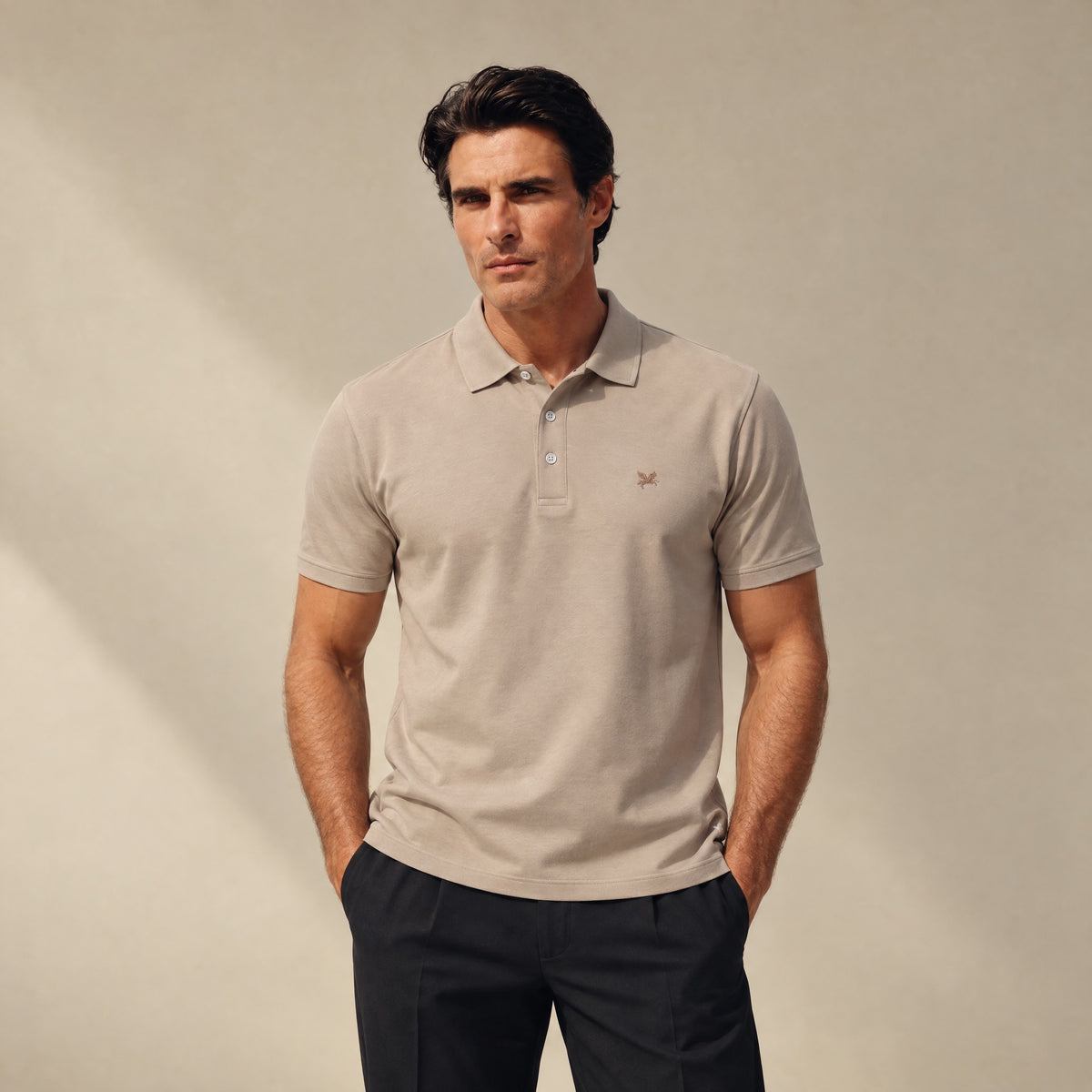 Pima Reserve Polo model Matteo in Beige