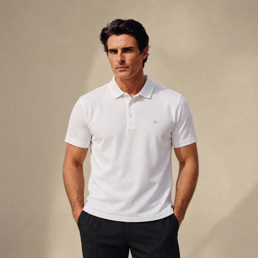 Pima Reserve Polo model Matteo in White