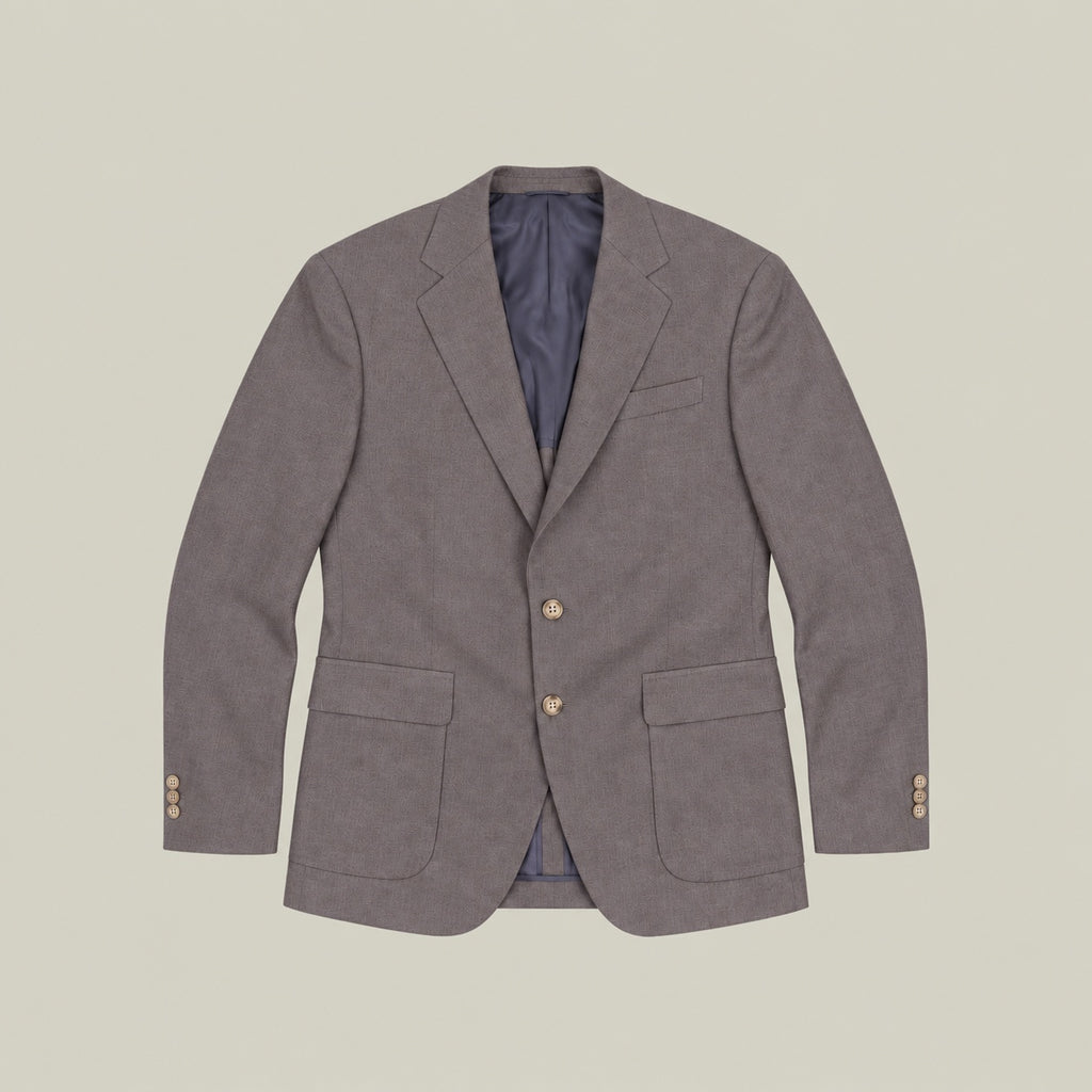 Arden Blazer model Tyler in Weathered Oak