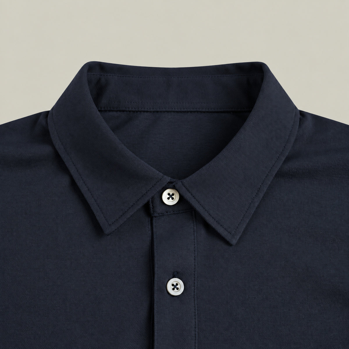 Stretch Pique Polo model Matteo in Navy