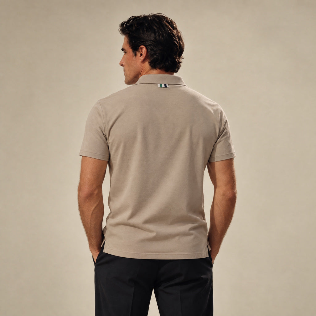 Pima Reserve Polo model Matteo in Beige