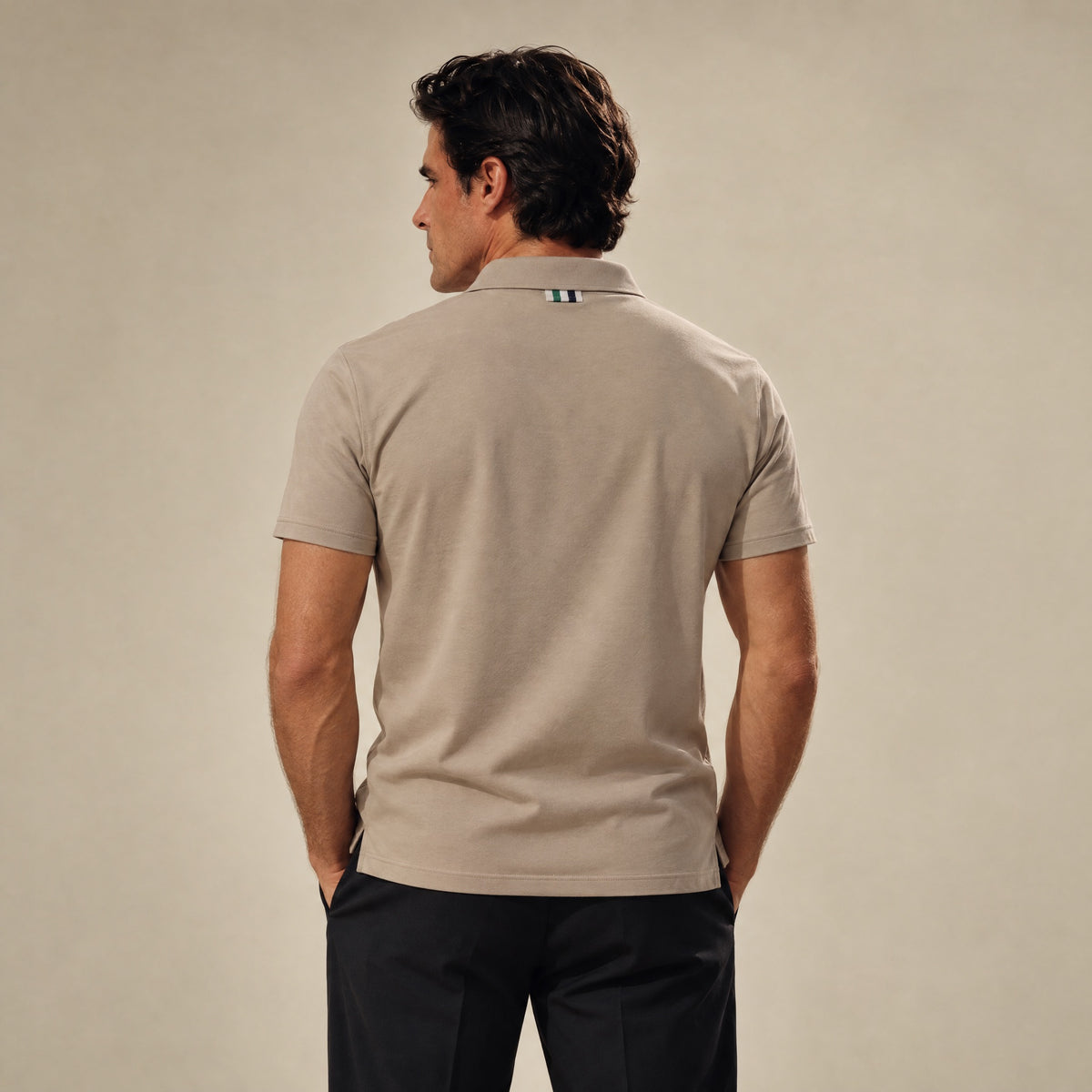 Pima Reserve Polo model Matteo in Beige
