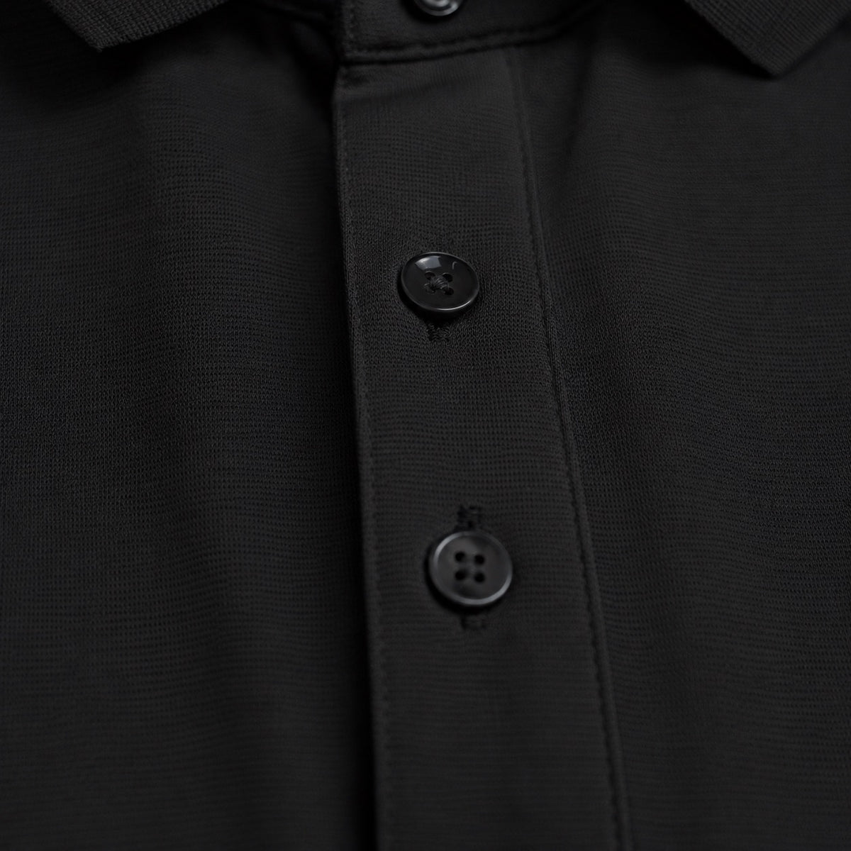 Aero Performance Long Sleeve Polo model Matteo in Black