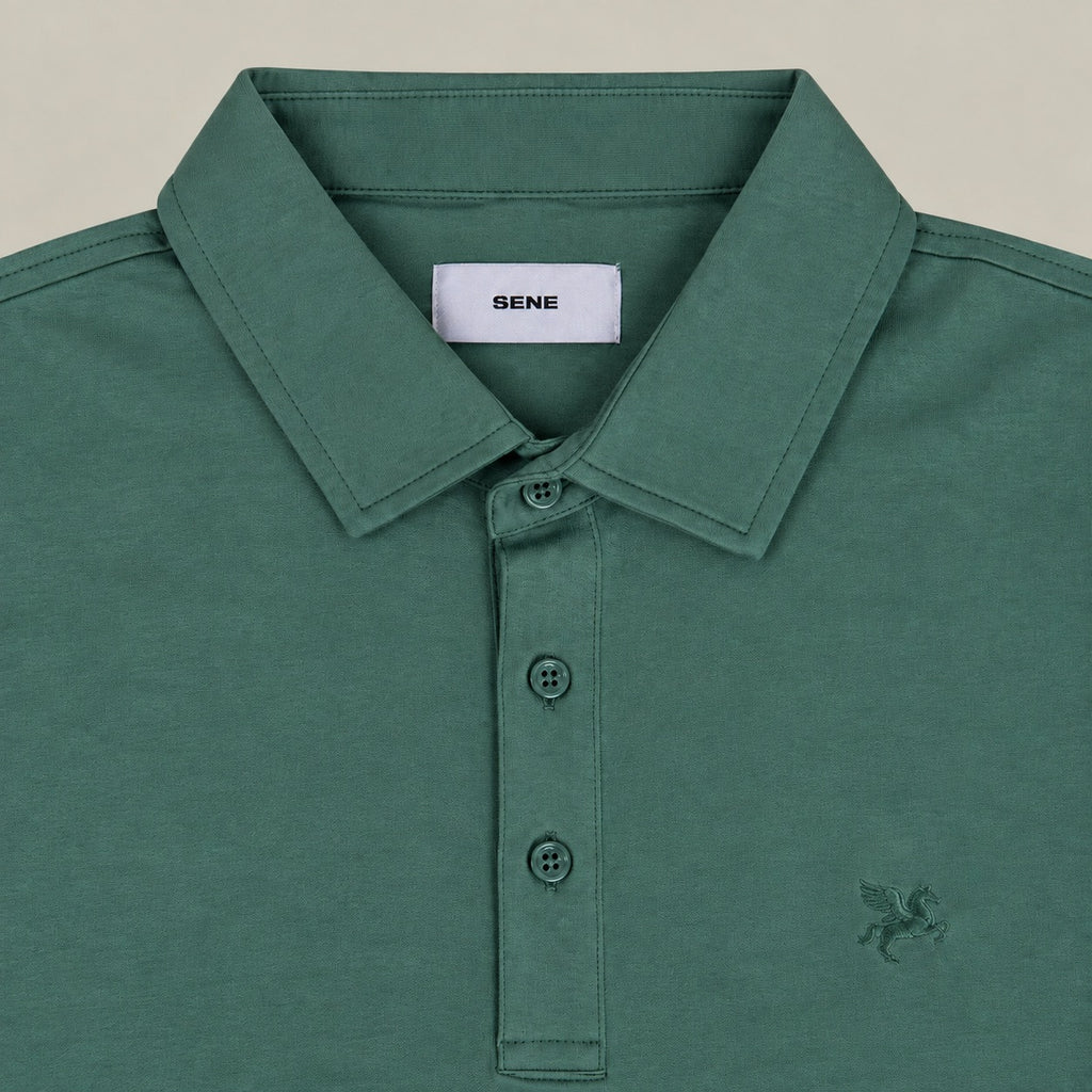 Pima Reserve Polo model Matteo in Sea Moss