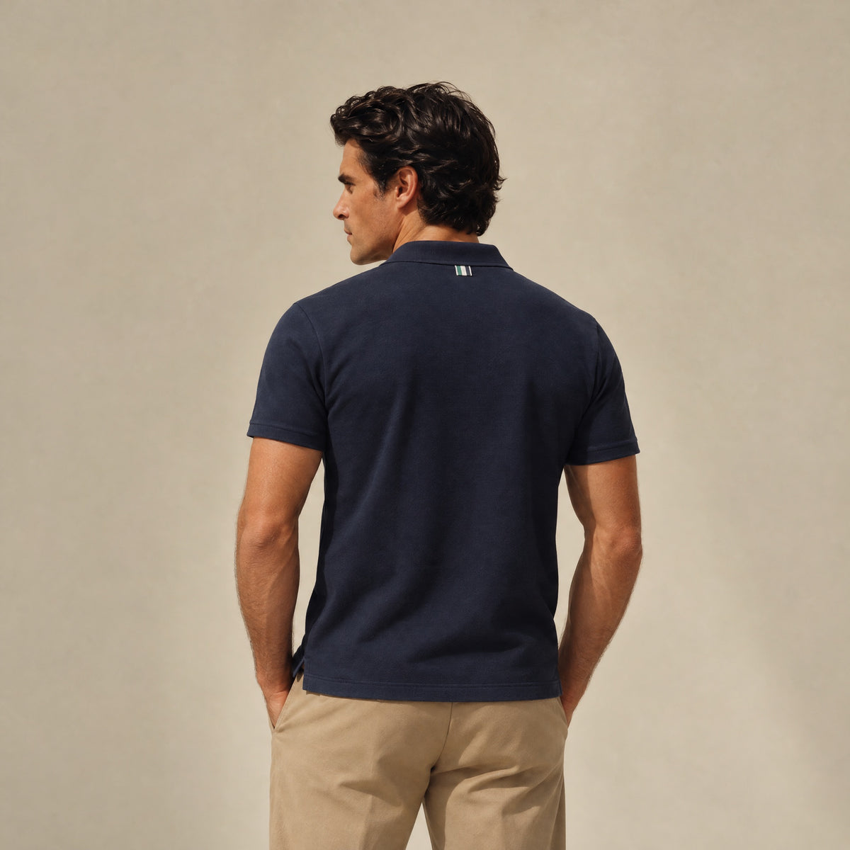 Pima Reserve Polo model Matteo in Navy