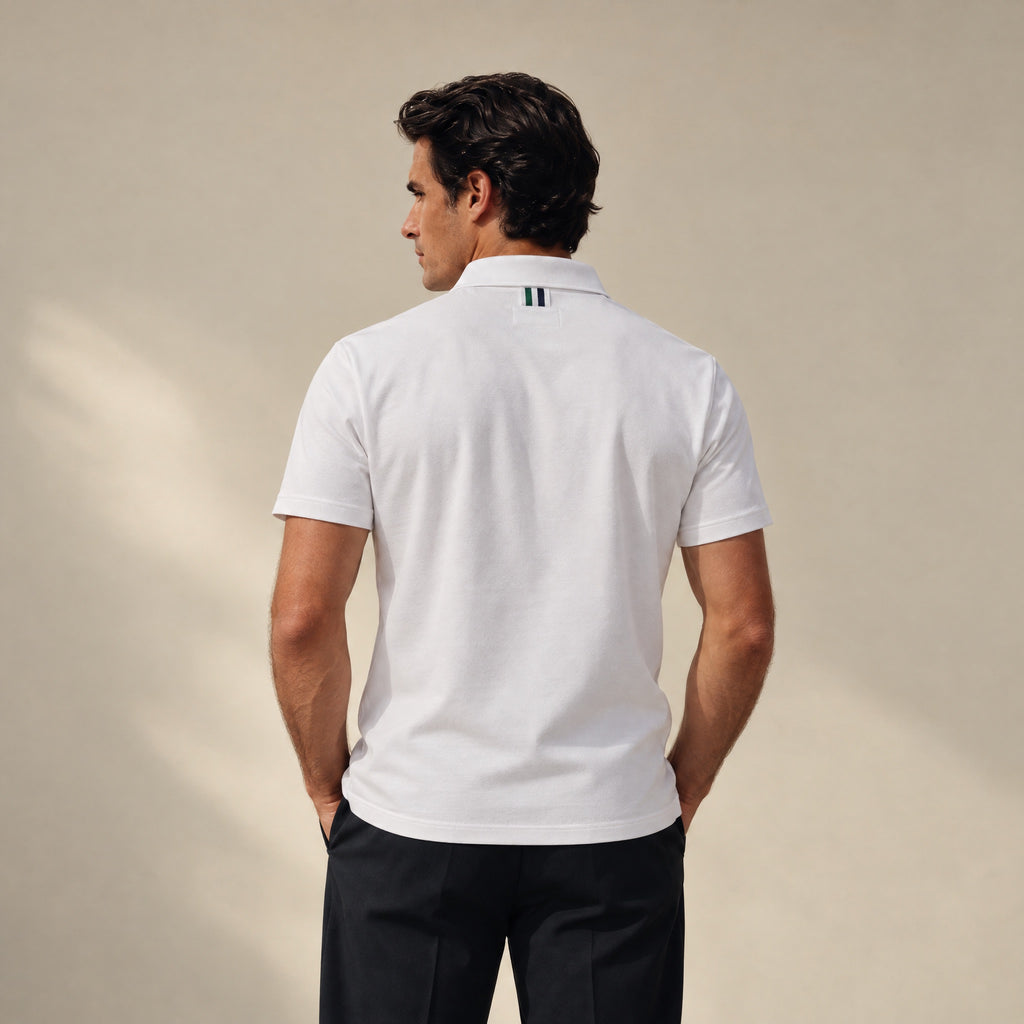 Pima Reserve Polo model Matteo in White