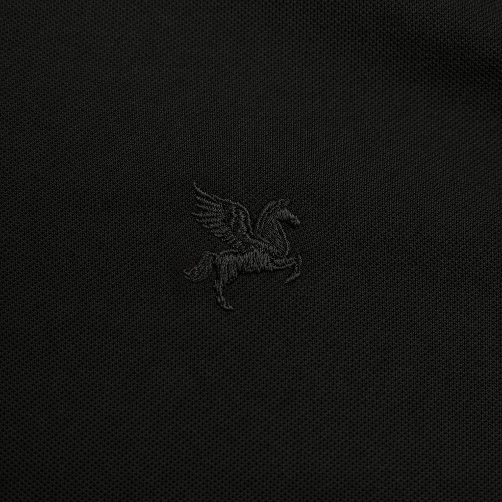 Stretch Pique Polo model Matteo in Black