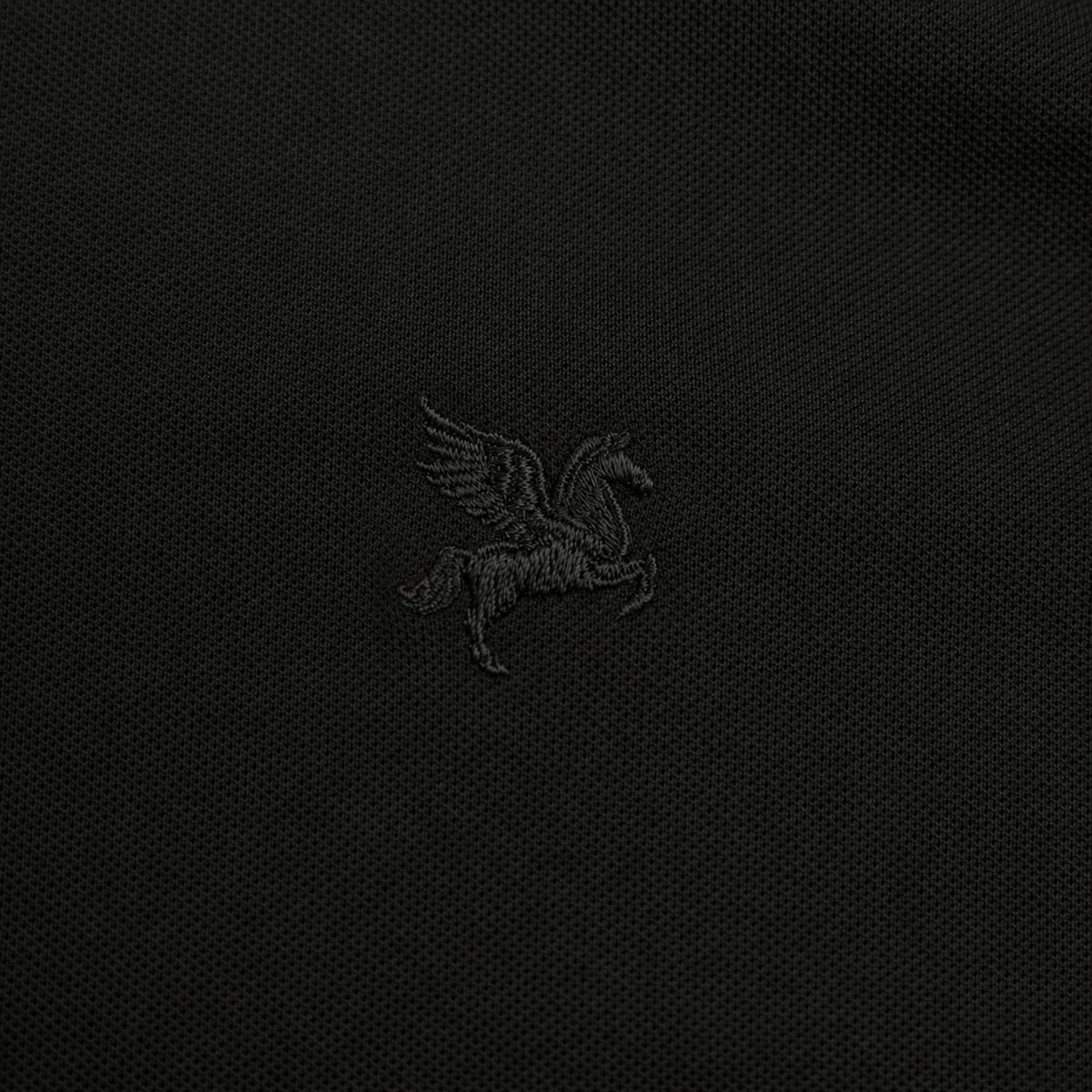 Stretch Pique Polo model Matteo in Black