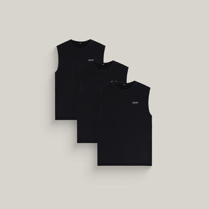Commissioned Tank All-Black 3-Pack
