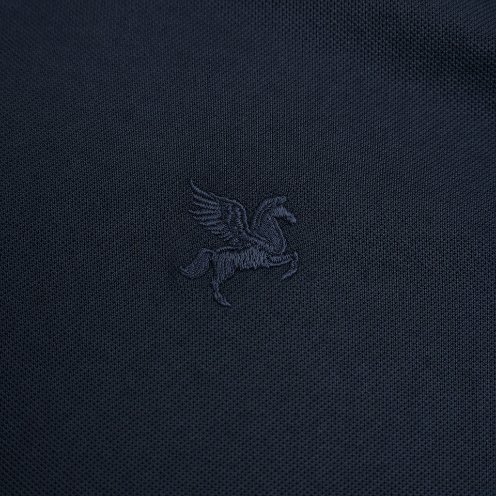 Stretch Pique Polo model Matteo in Navy