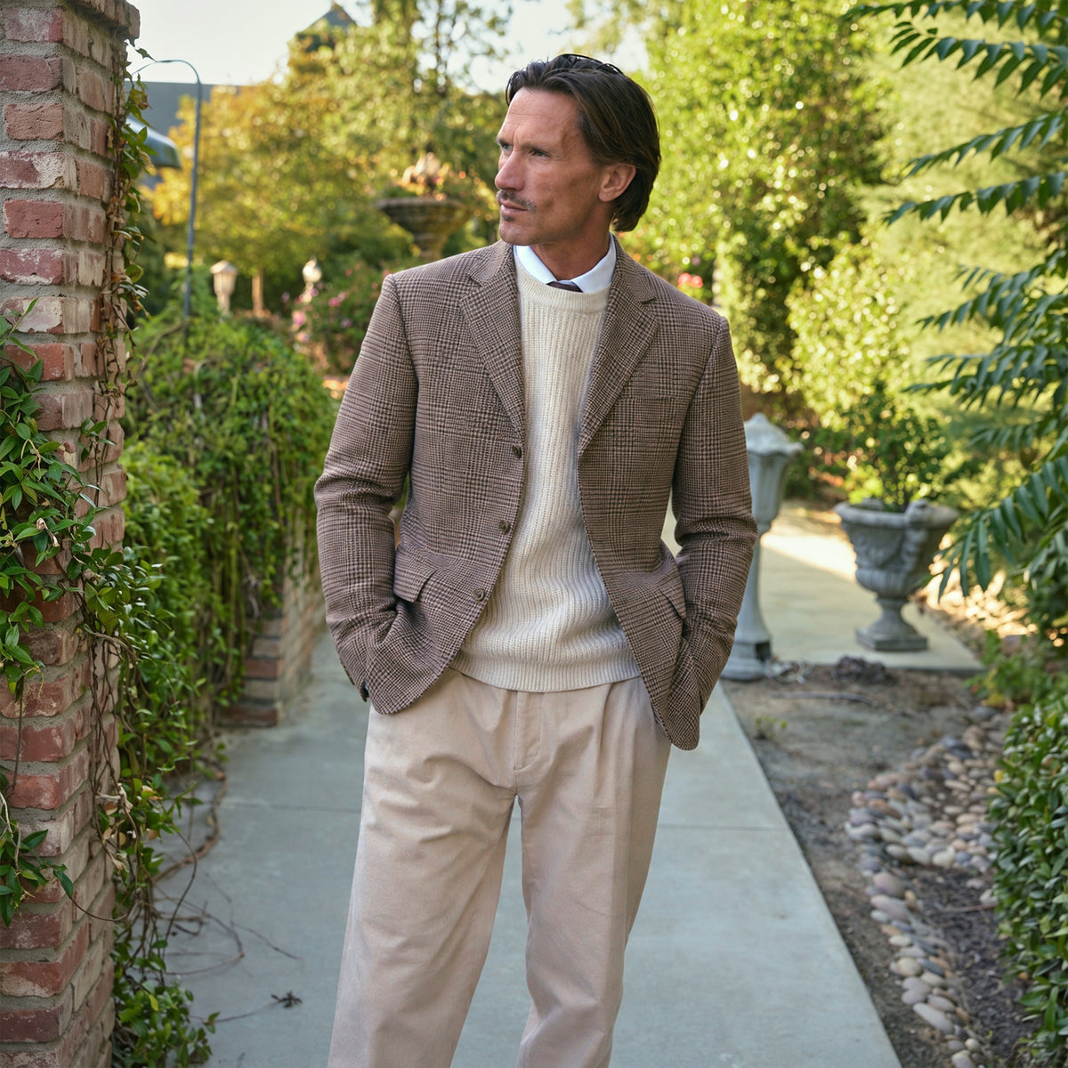 Estate Blazer model Tyler in Manor Glen Check
