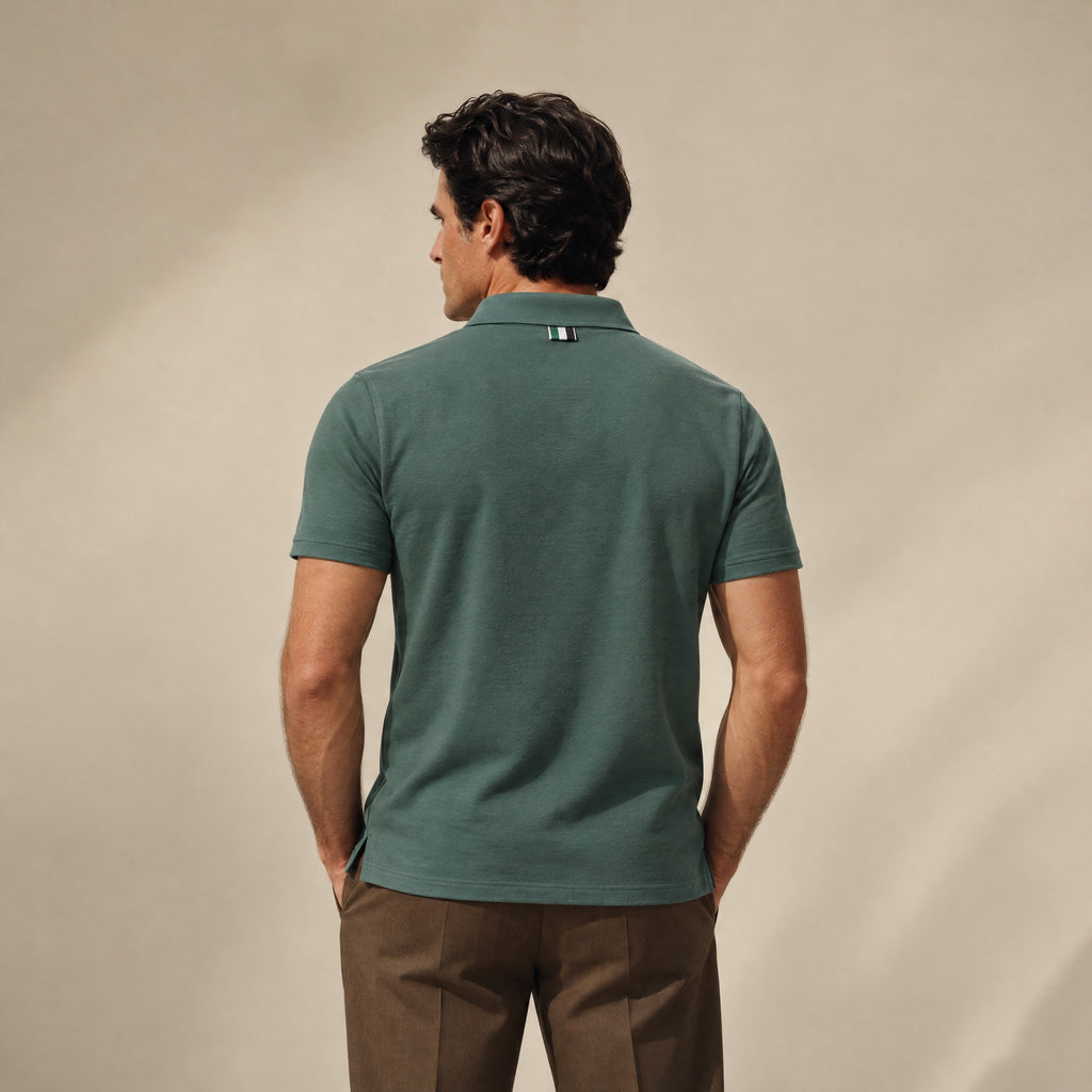 Pima Reserve Polo model Matteo in Sea Moss