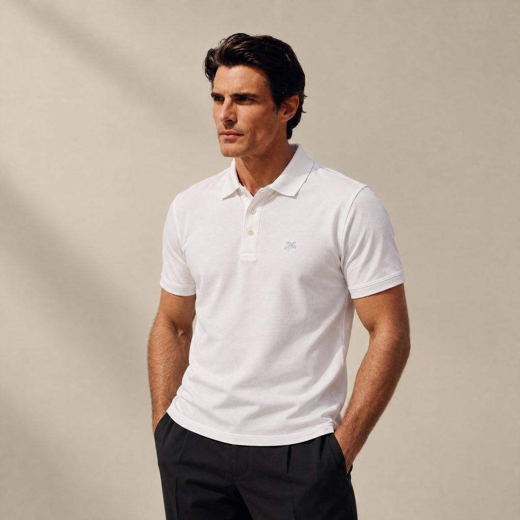 Pima Reserve Polo model Matteo in White