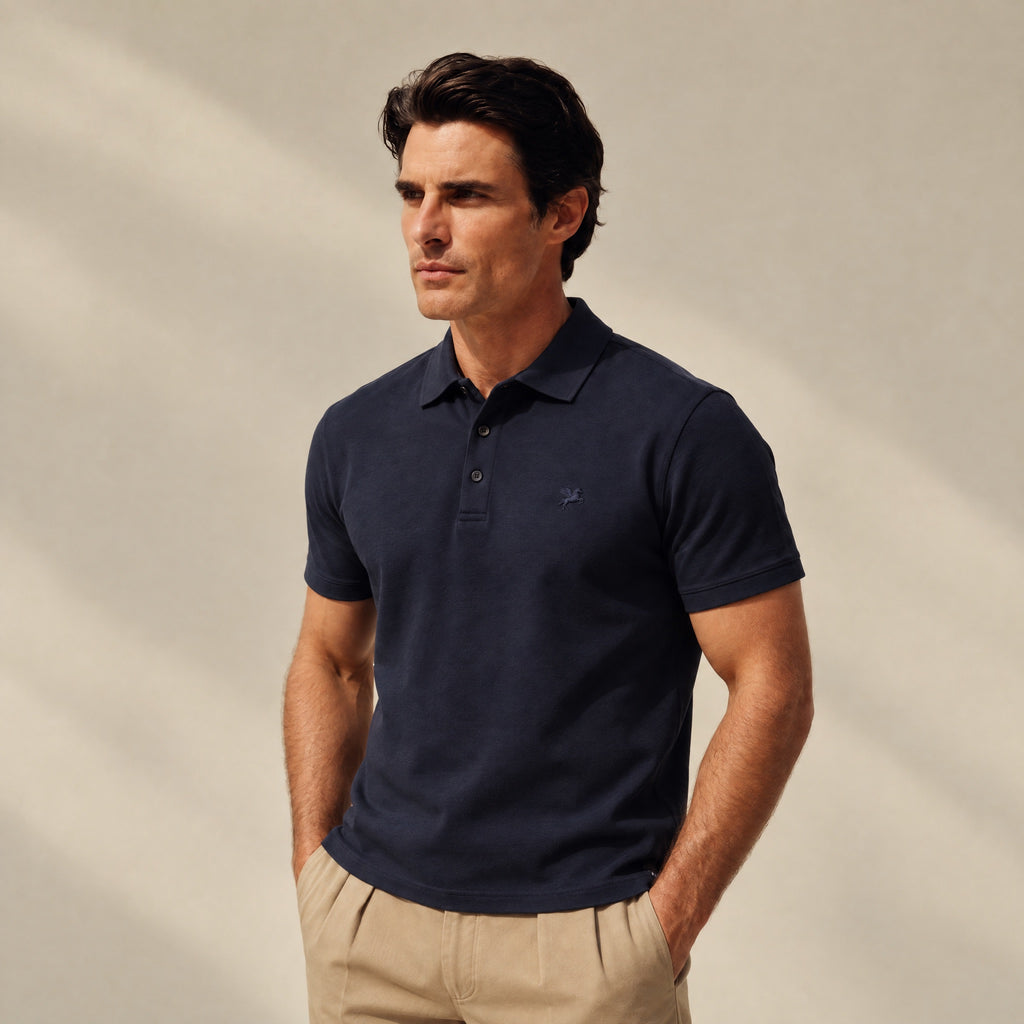 Pima Reserve Polo model Matteo in Navy