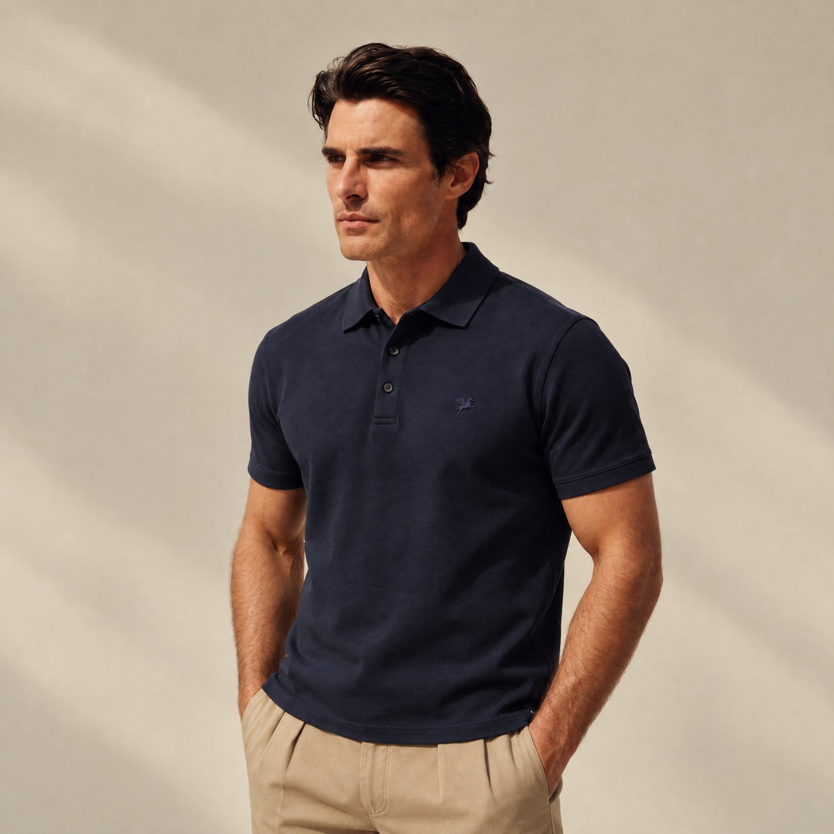 Pima Reserve Polo model Matteo in Navy