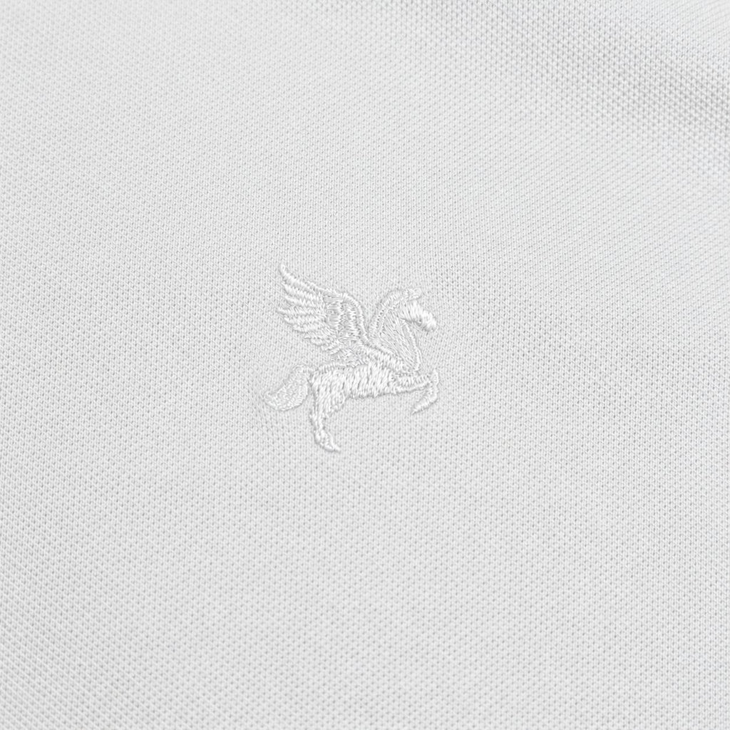 Stretch Pique Polo model Matteo in White