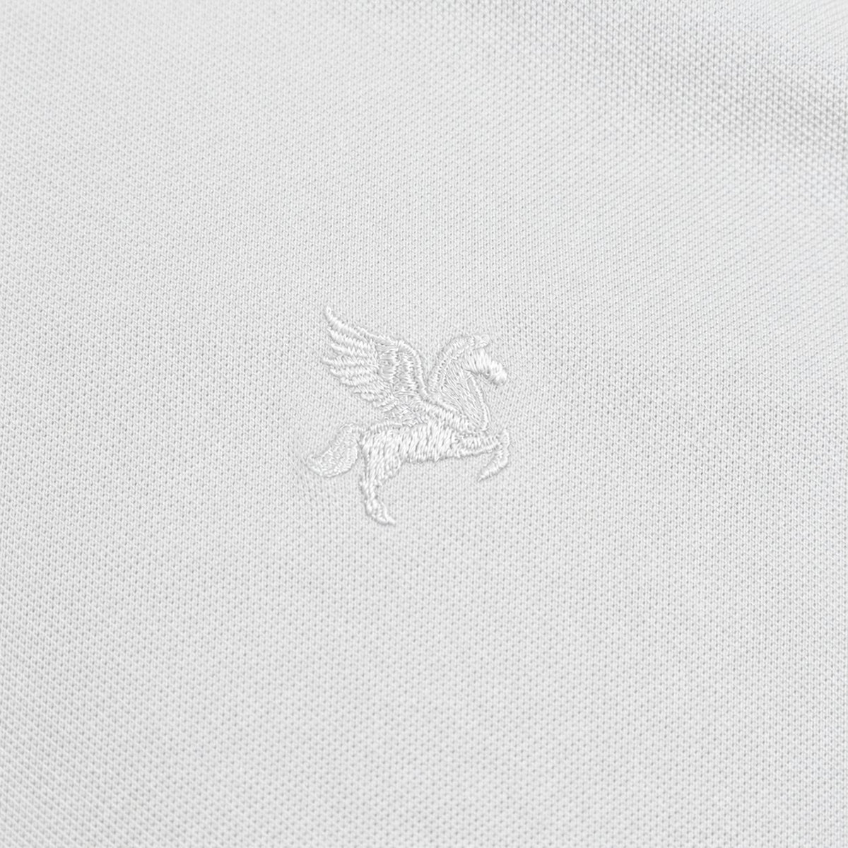 Stretch Pique Polo model Matteo in White
