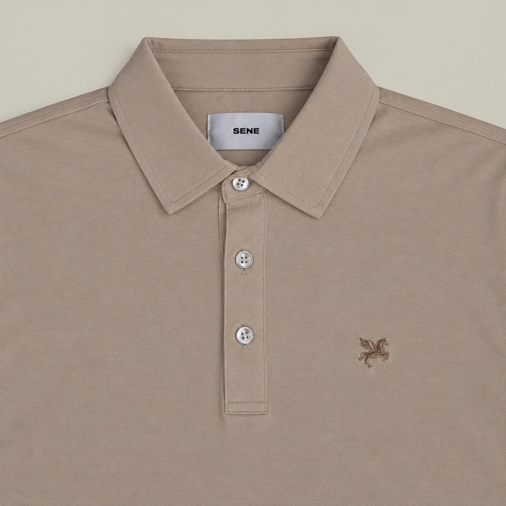 Pima Reserve Polo model Matteo in Beige