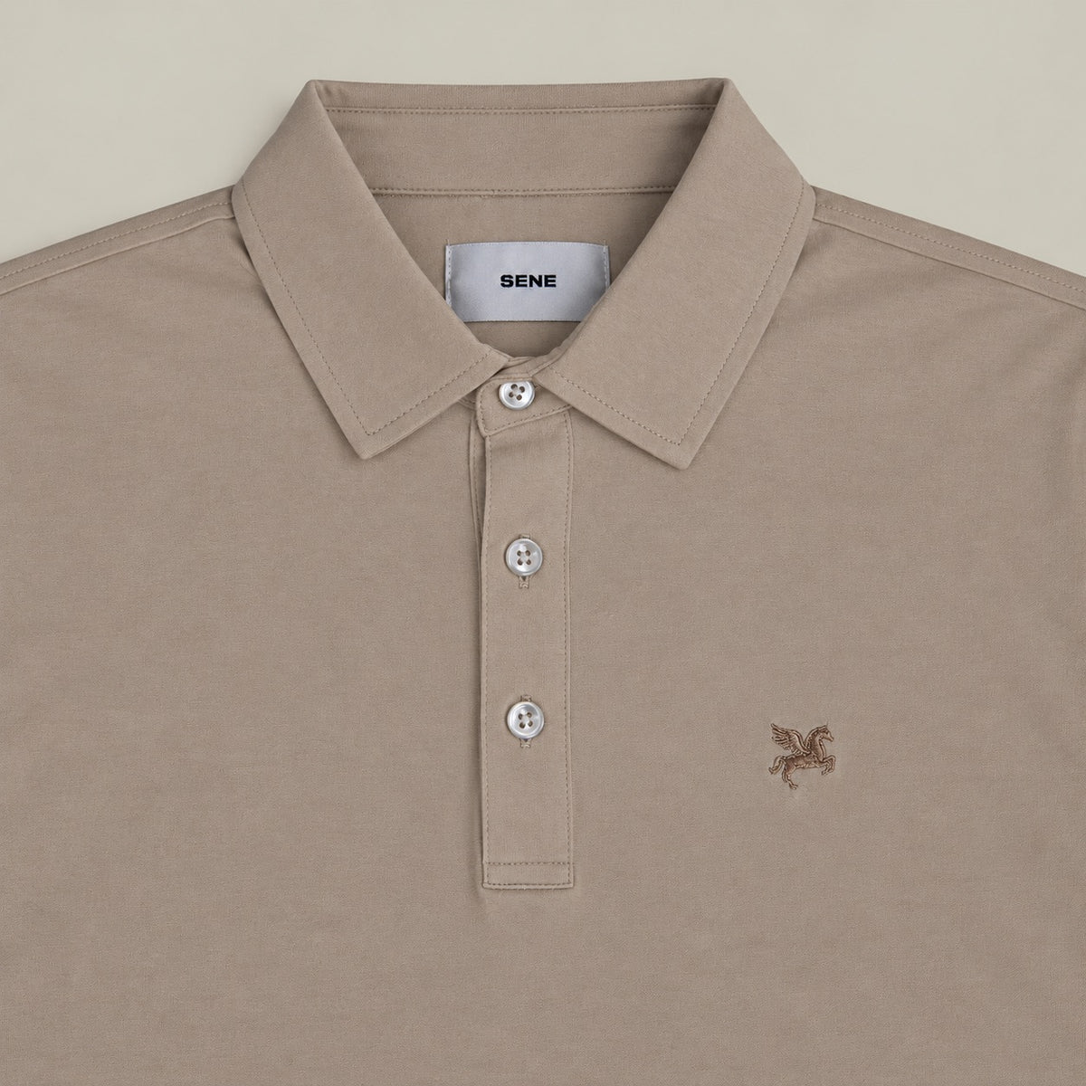 Pima Reserve Polo model Matteo in Beige