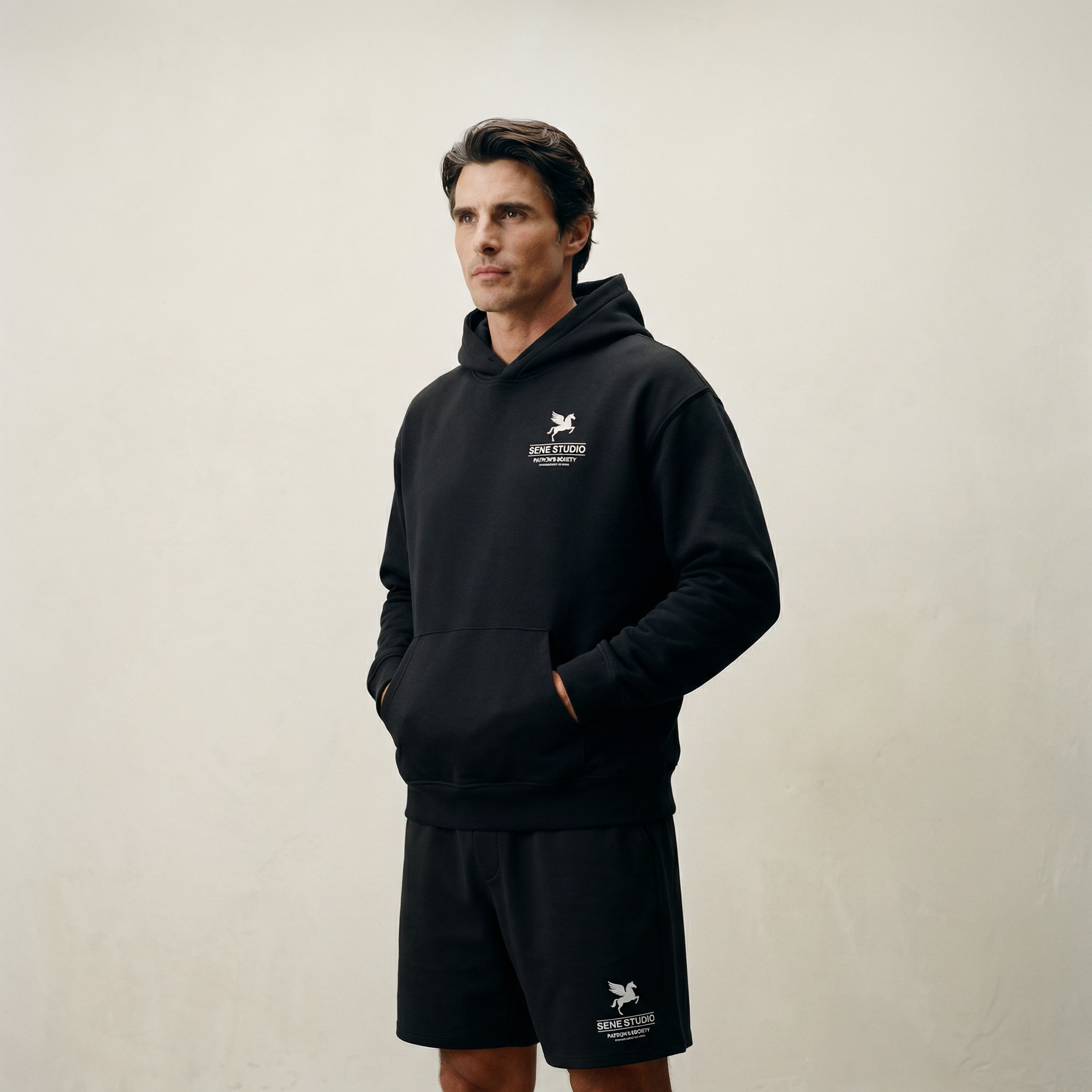 Tags:(Large | 6'2" - 180) Custom t-shirt tee model Kive in Black