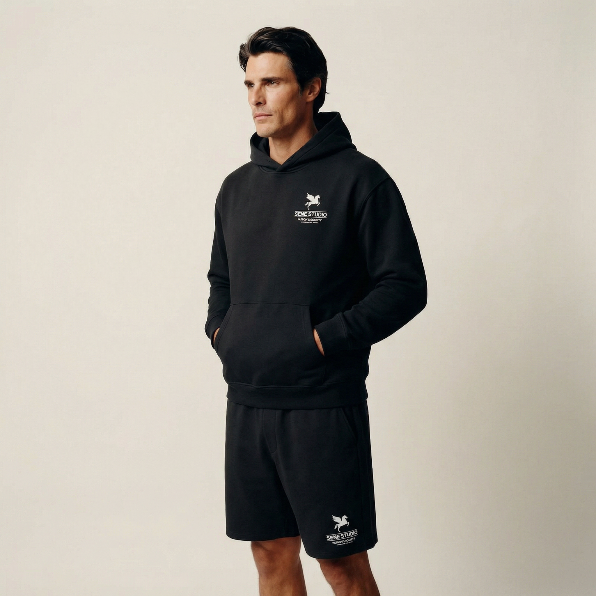 Tags:(Large | 6'2" - 180) Custom t-shirt tee model Kive in Black