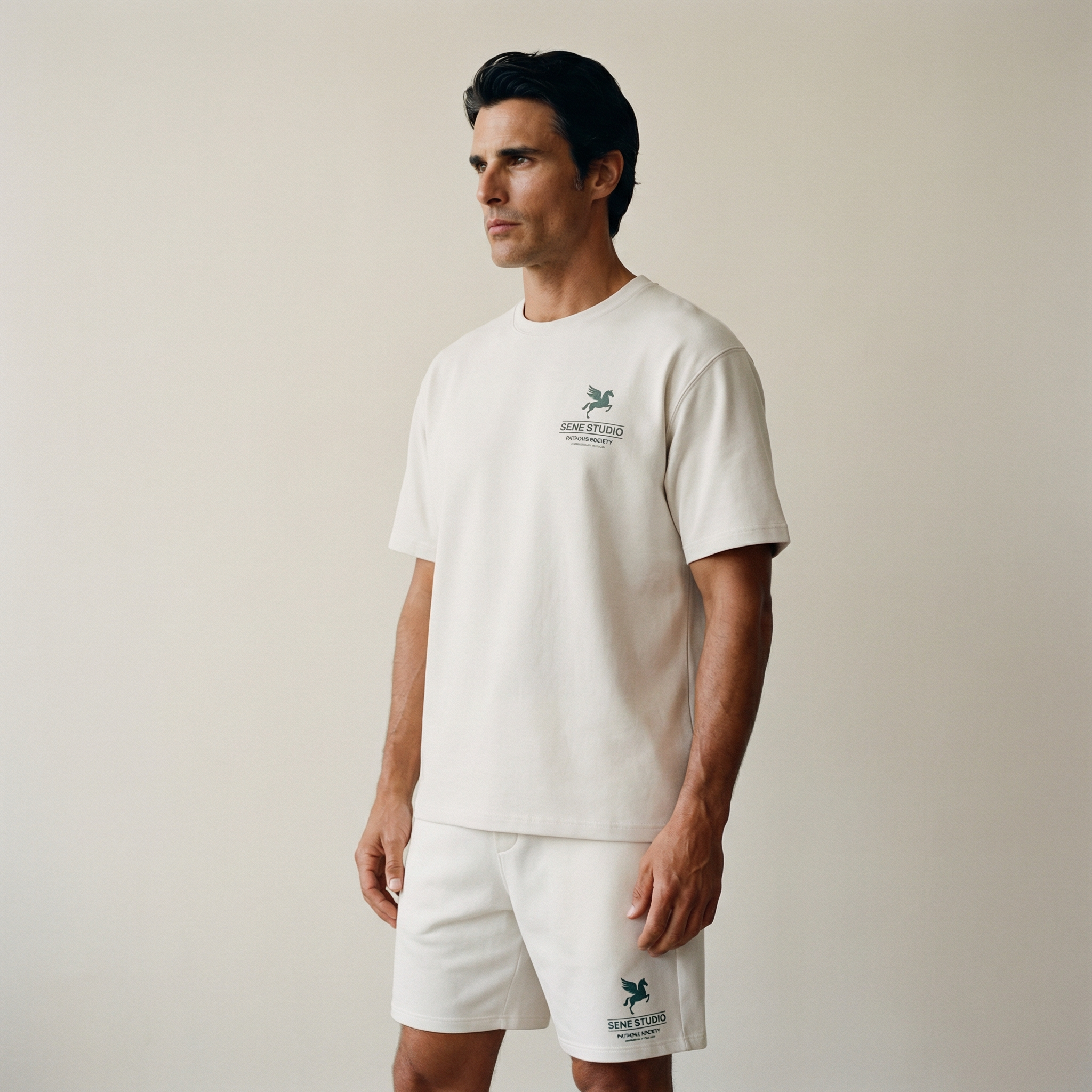 Tags:(Large) Custom t-shirt tee model Kive in Bone