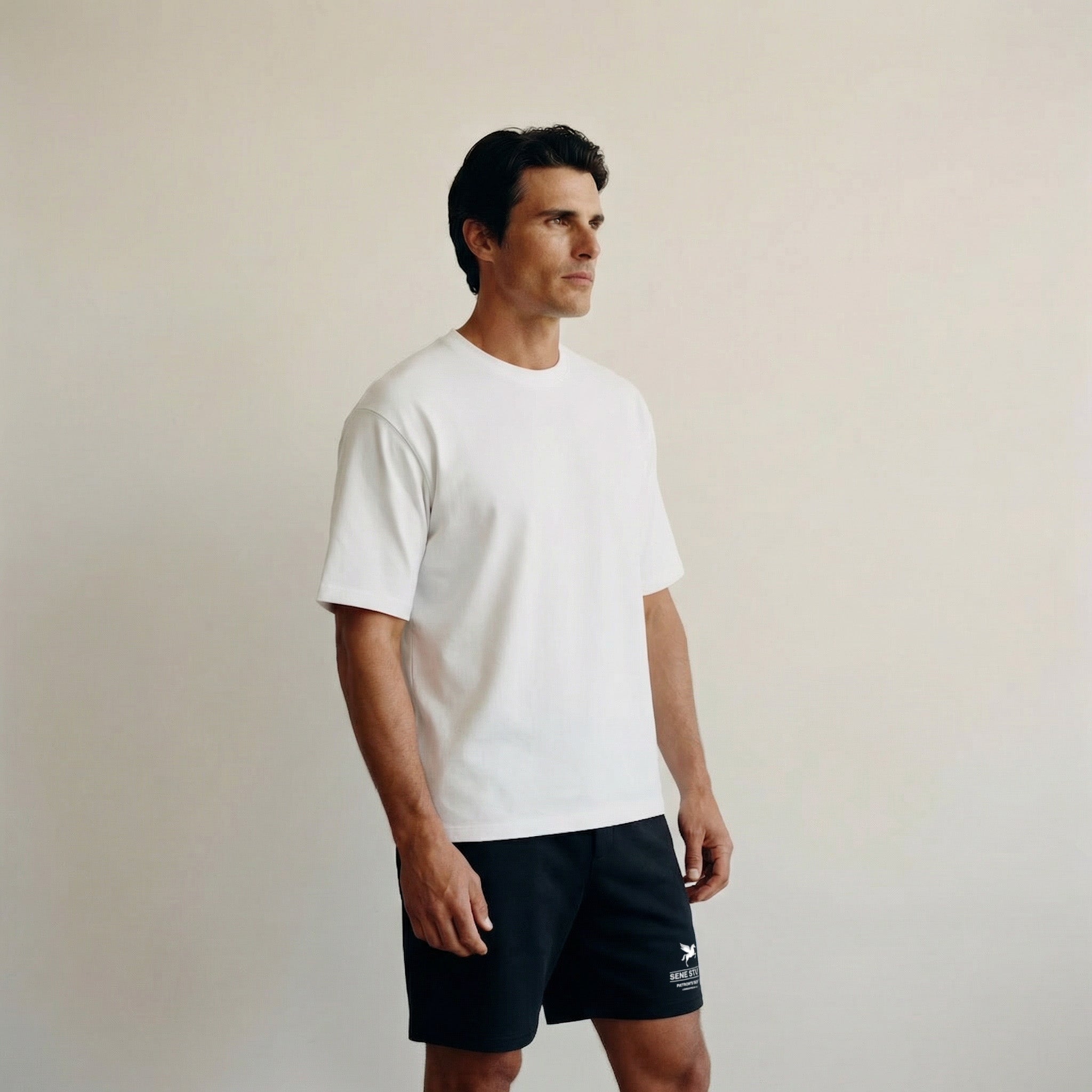 Tags:(Large | 6’2 - 180) Custom t-shirt tee model Kive in White