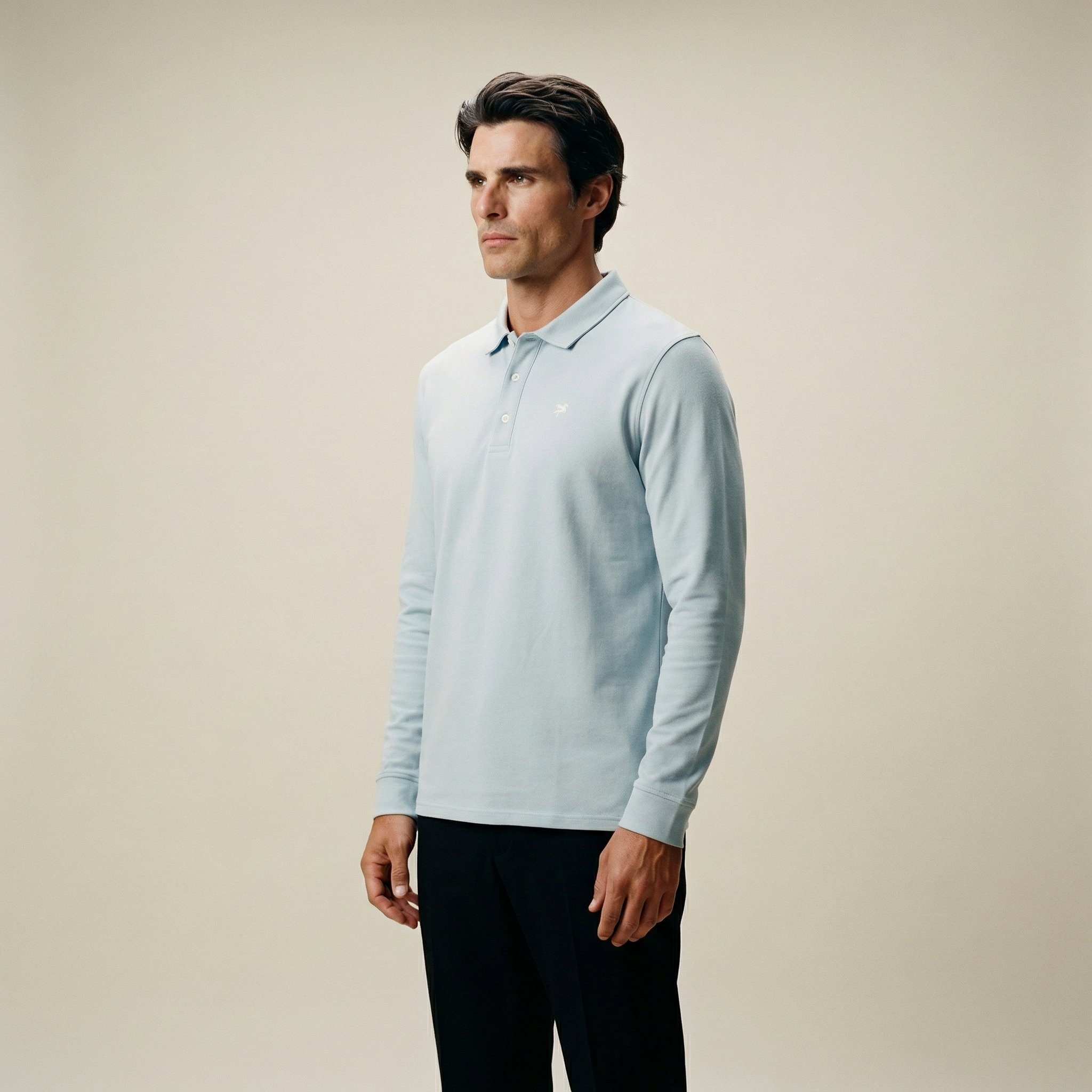 Tags:(6’2" - 180 lbs|Large) Custom t-shirt tee model Kive in Blue Fog