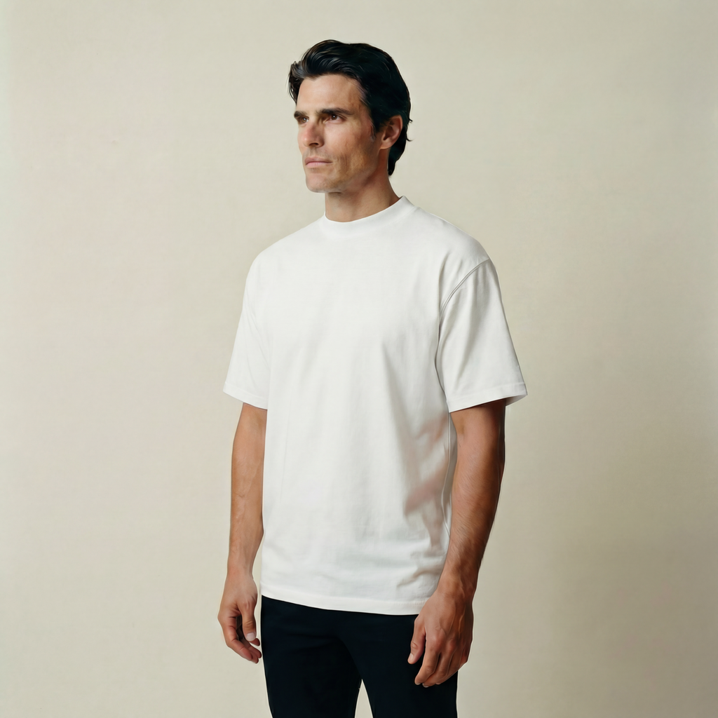Tags:(Large | 6’2 - 180) Custom t-shirt tee model Kive in White