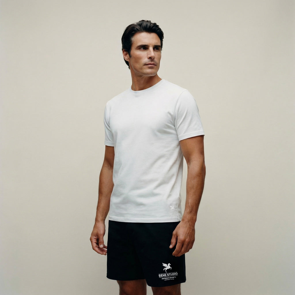 Tags:(Large | 6’2 - 180) Custom t-shirt tee model Kive in White