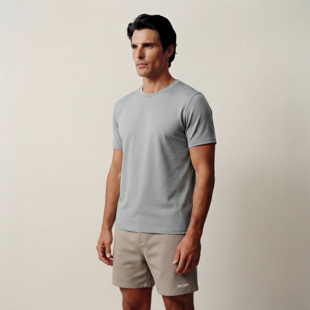 Tags:(6’2" - 180 lbs|Large) Custom t-shirt tee model Kive in Glacier