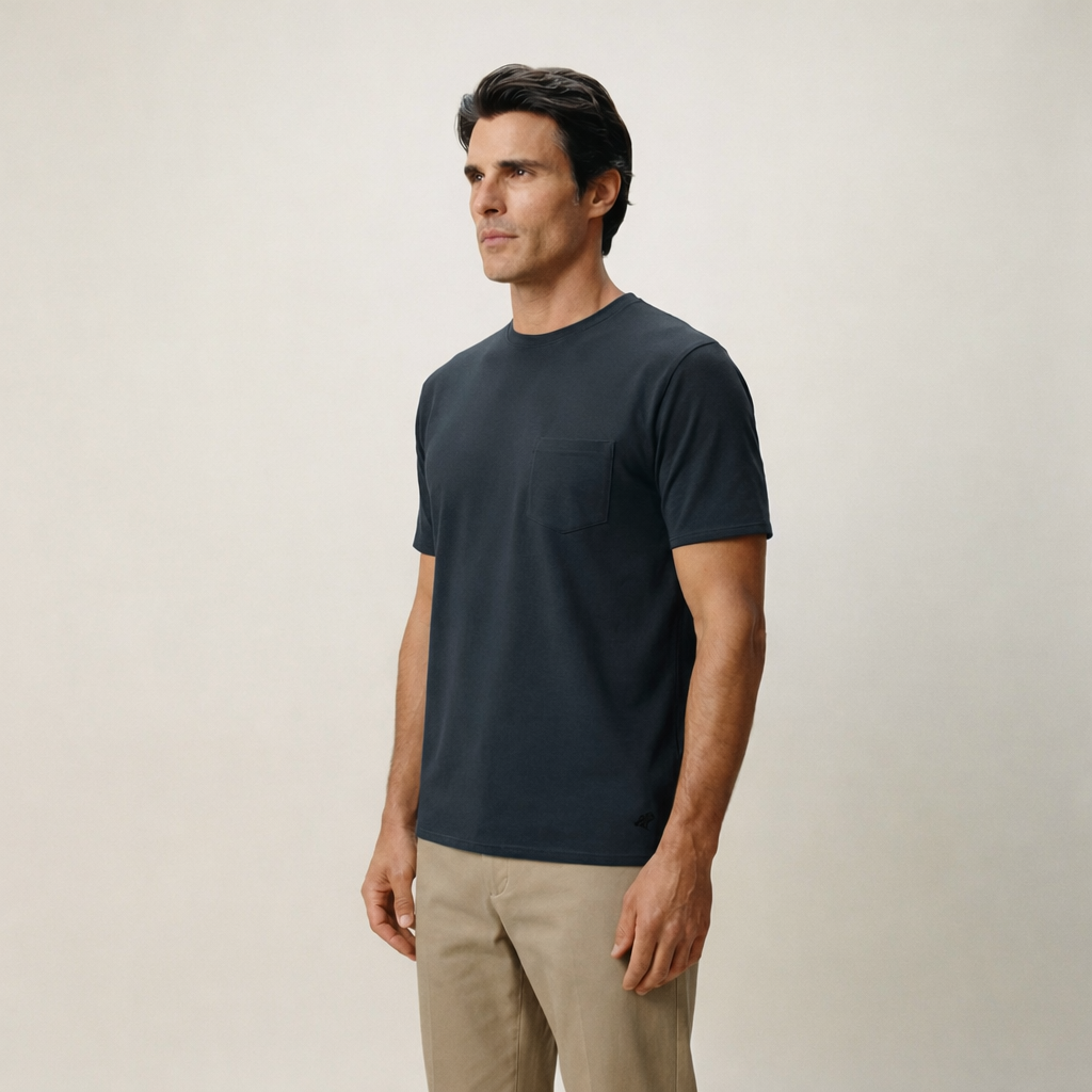 Tags:(6’2" - 180 lbs|Large) Custom t-shirt tee model Kive in Midnight