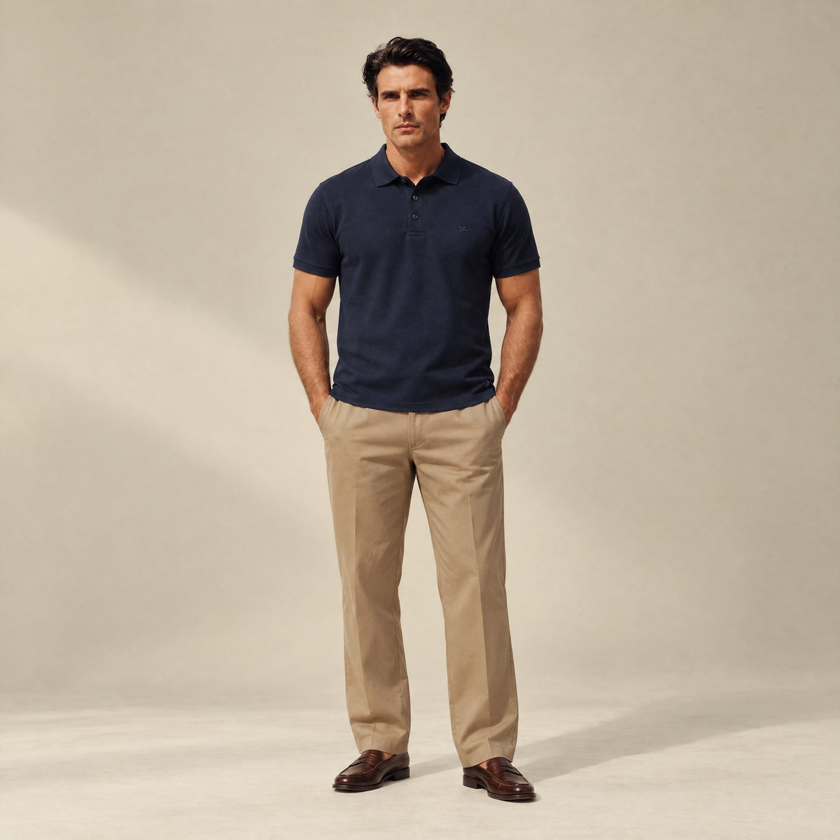 Pima Reserve Polo model Matteo in Navy