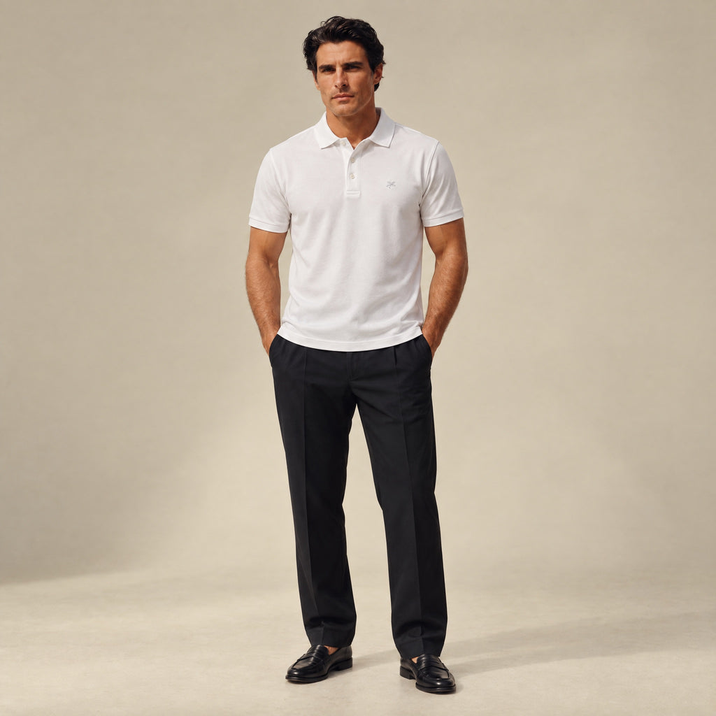 Pima Reserve Polo model Matteo in White