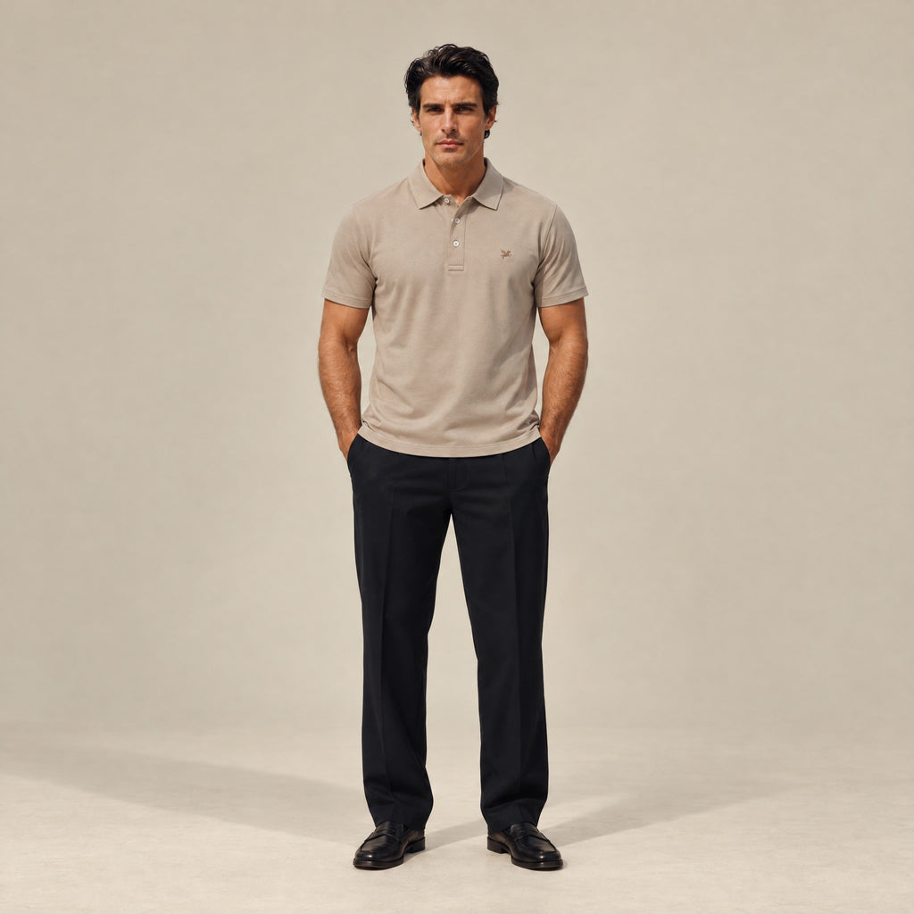Pima Reserve Polo model Matteo in Beige