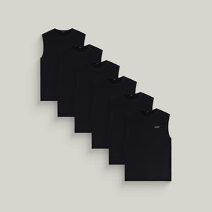 Commissioned Tank All-Black 6-Pack