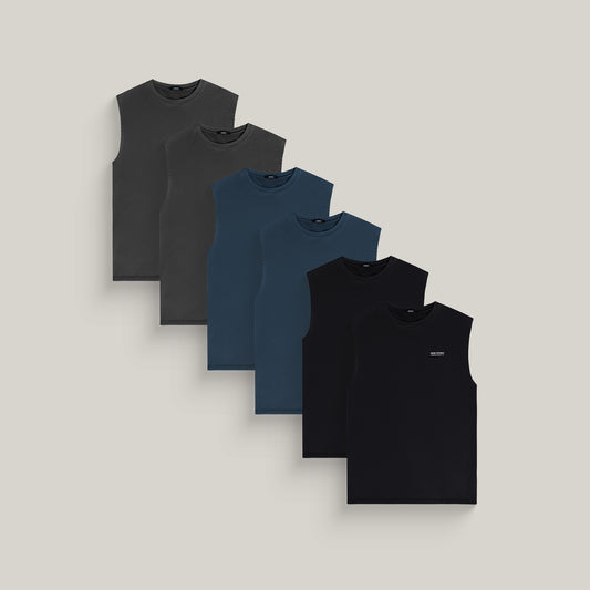 shade commissioned tank top model Tyler in Mixed