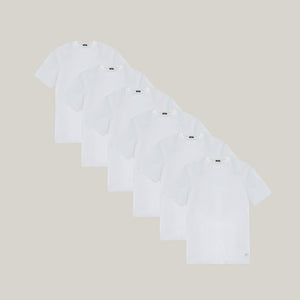 Cumulus All-White Crew 6-Pack