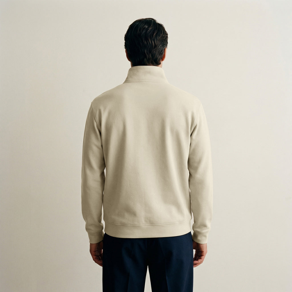 Cumulus Quarter Zip model Matteo in Villa Stone