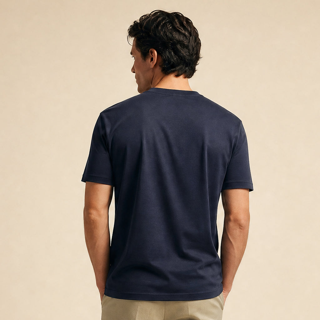 Custom t-shirt model Matteo in Navy