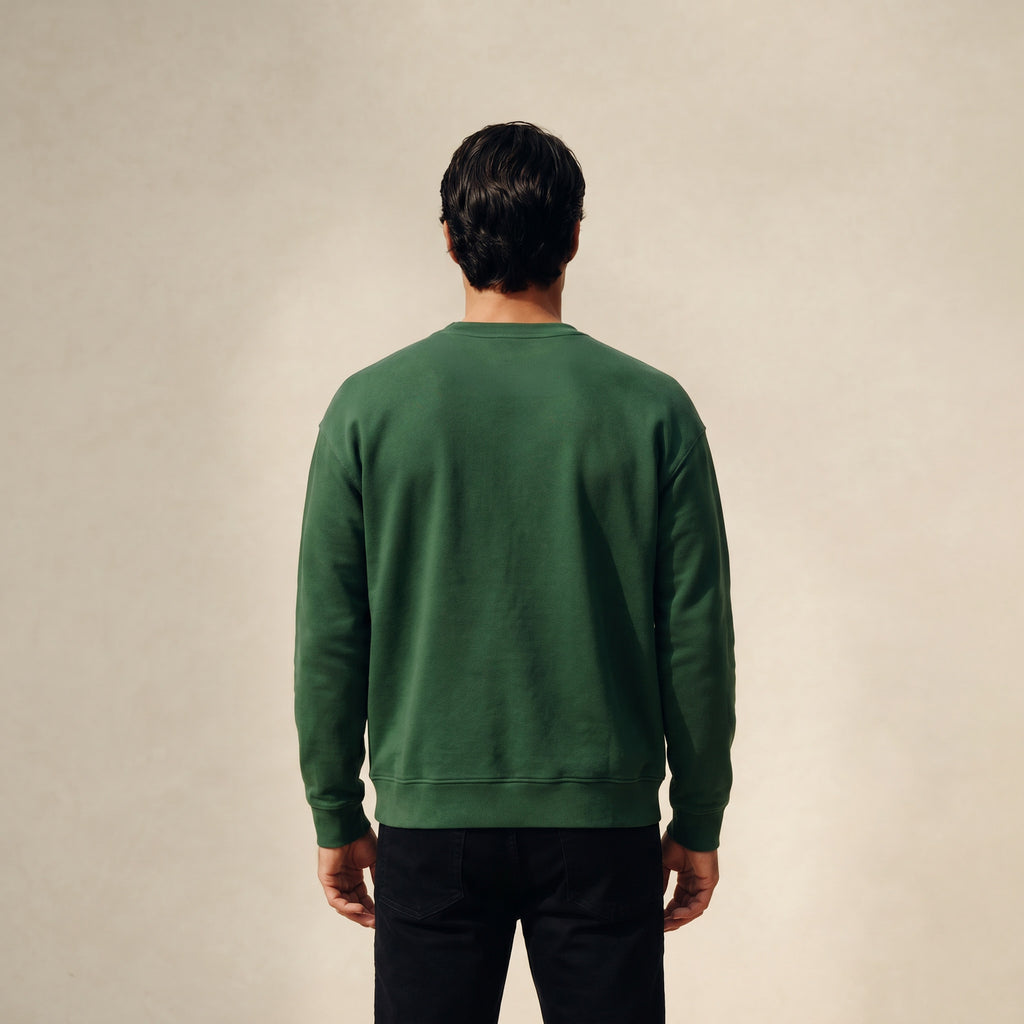 Terry Fleece Pullover model Matteo in Eden