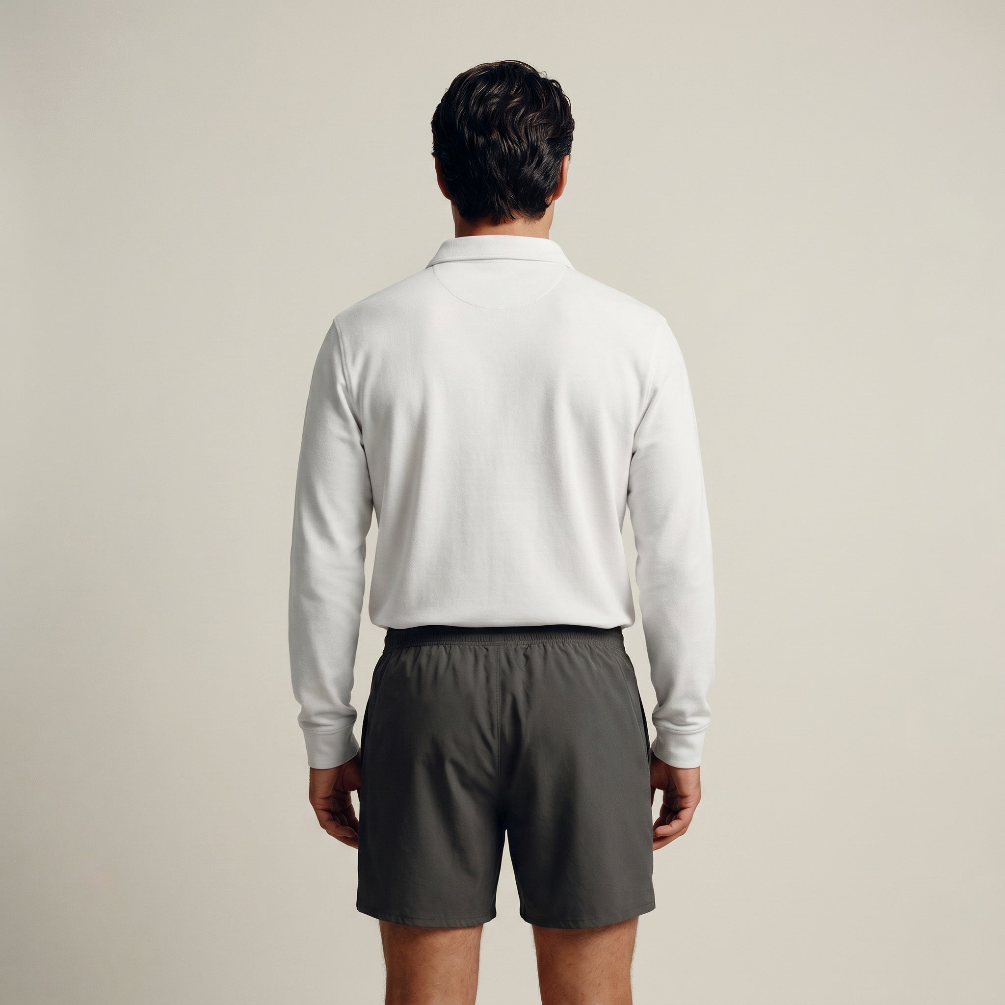 Tags:(Large | 6’2 - 180) Ultralight Nylon Flex Shorts model Kive in Ash
