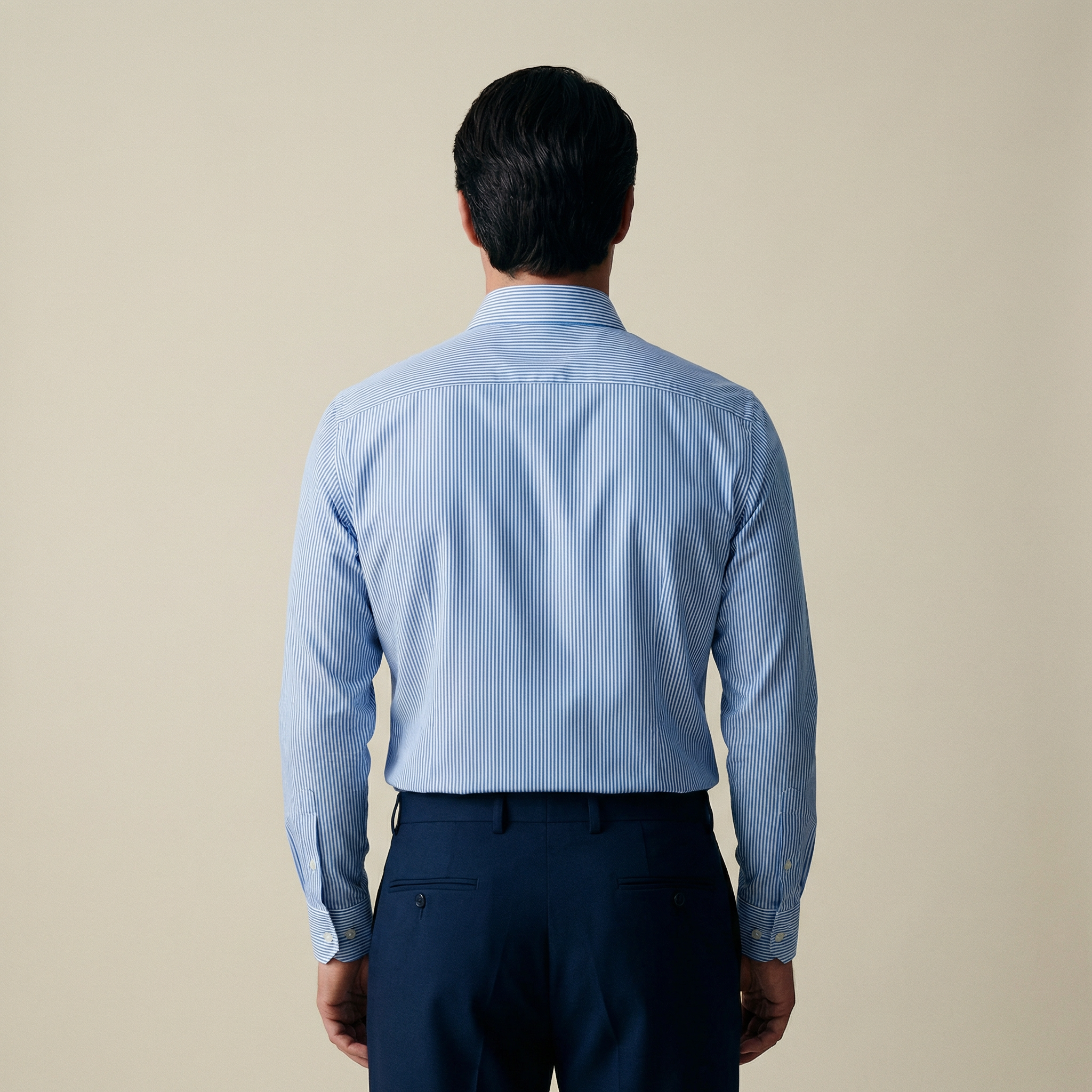 Tags:(6’2" - 180 lbs|Large) Custom shirt tee model Kive in Sky Blue Stripe