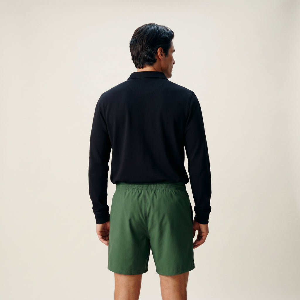 Tags:(Large | 6’2 - 180) Ultralight Nylon Flex Shorts model Kive in Highland