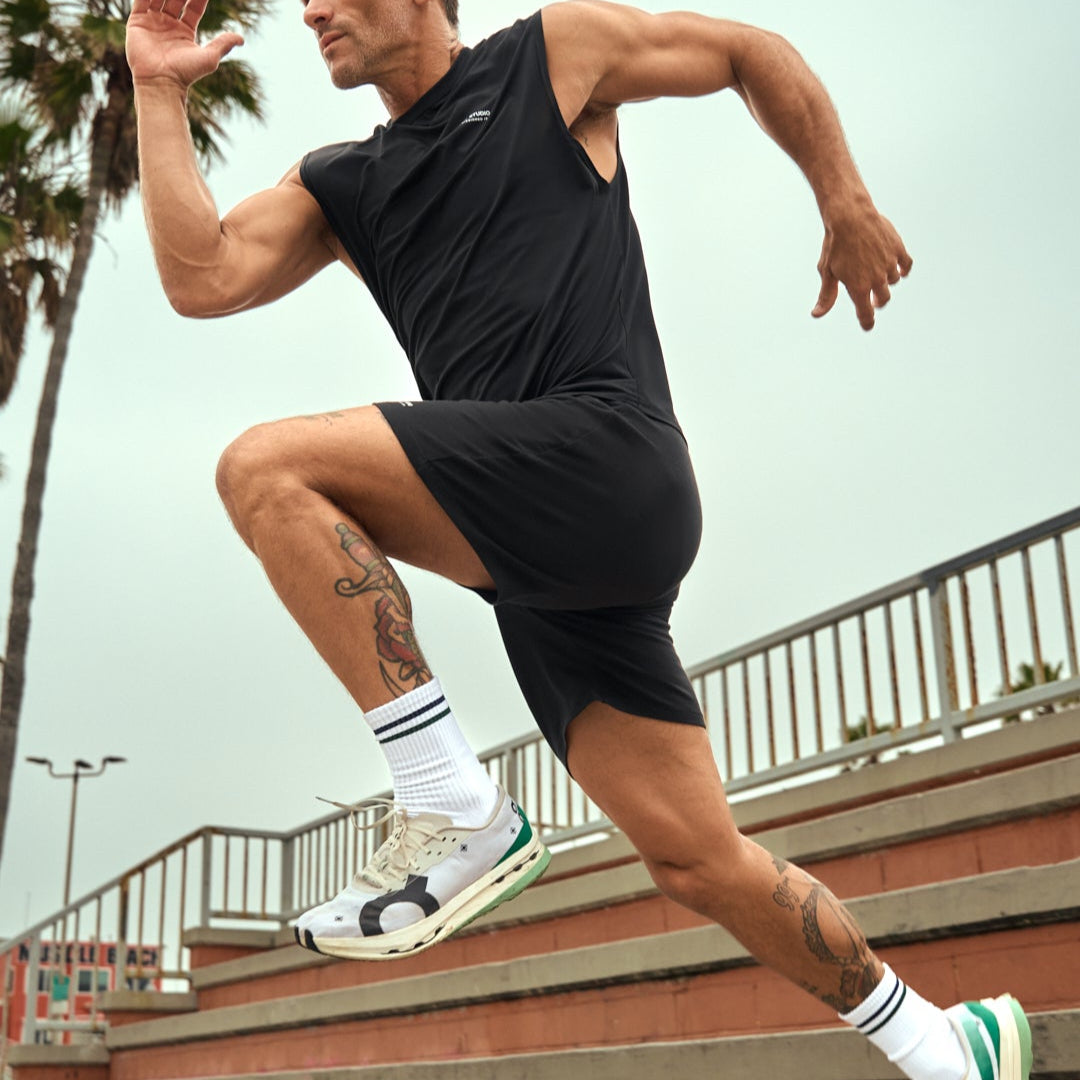 Tags:(6'0" - 180 lbs|Medium) custom t-shirt tee model Tyler in Black