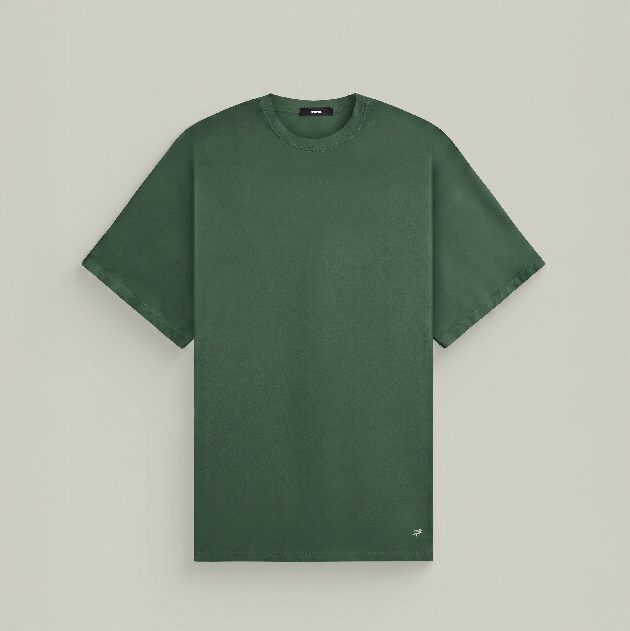 Tags:(Large | 6’2 - 180) Custom t-shirt tee model Kive in Moss